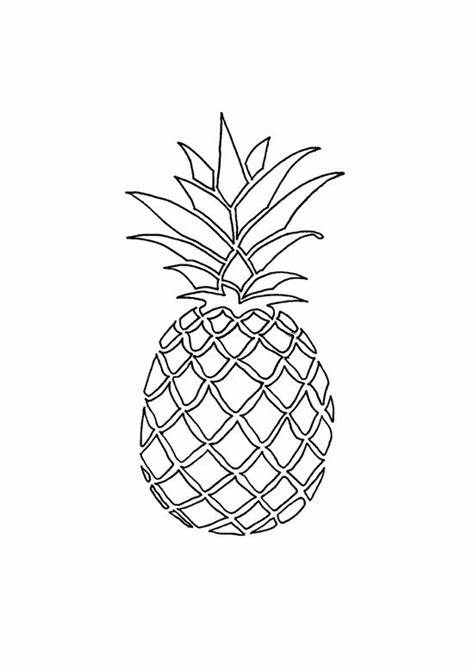 Pineapple Vector Outline at GetDrawings | Free download