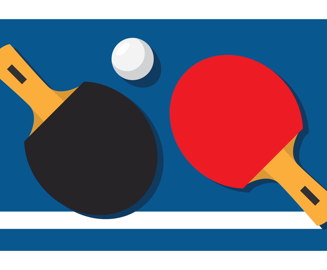 1136x936 Ping Pong Paddle On Table Vector Art Amp Graphics