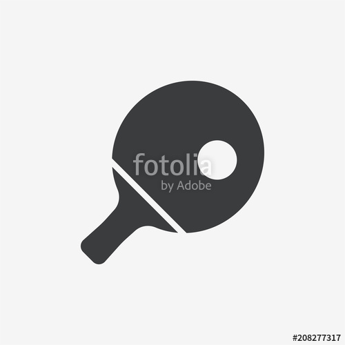 500x500 Ping Pong Paddle Vector Icon Stock Image And Royalty Free Vector