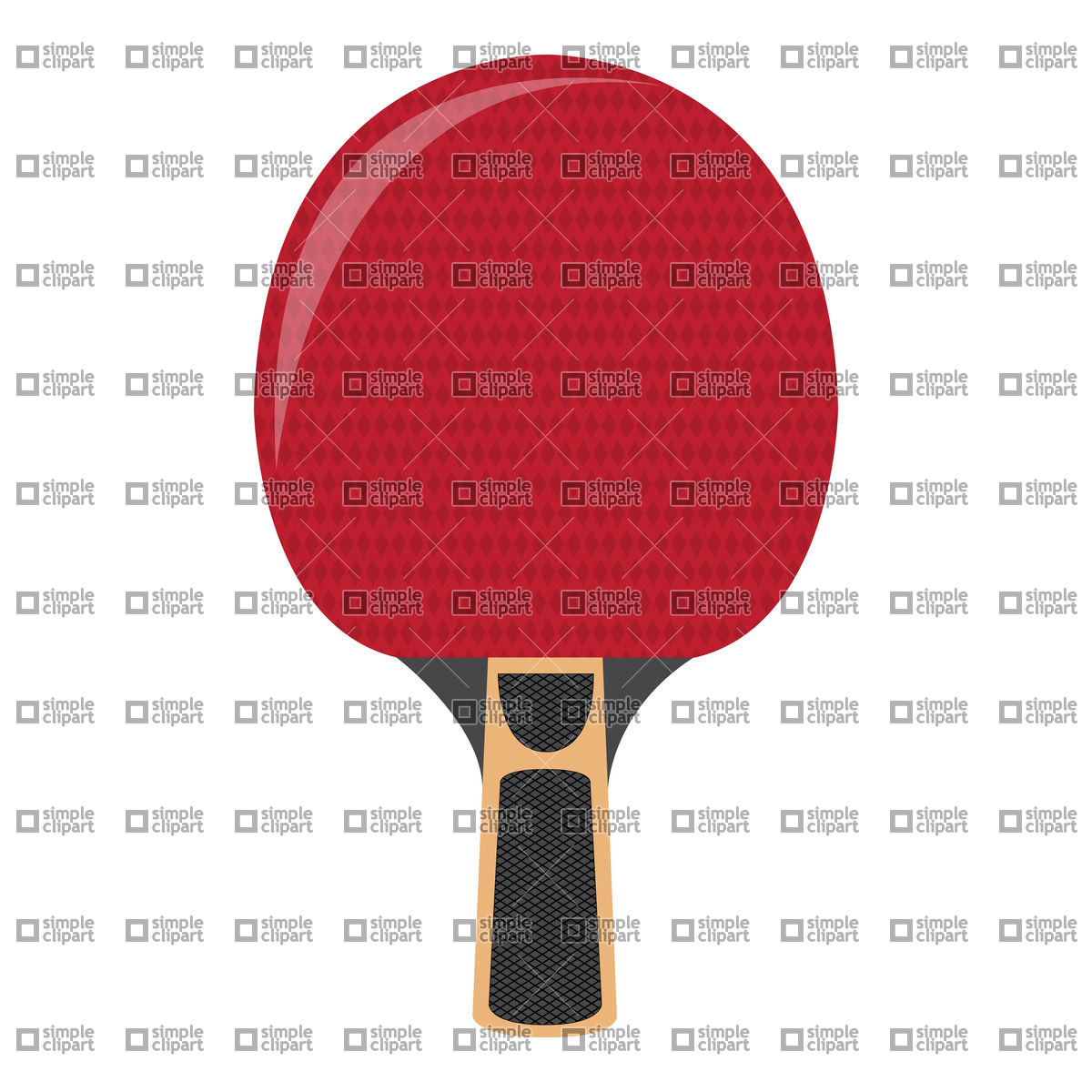 1200x1200 Ping Pong Racket Vector Image