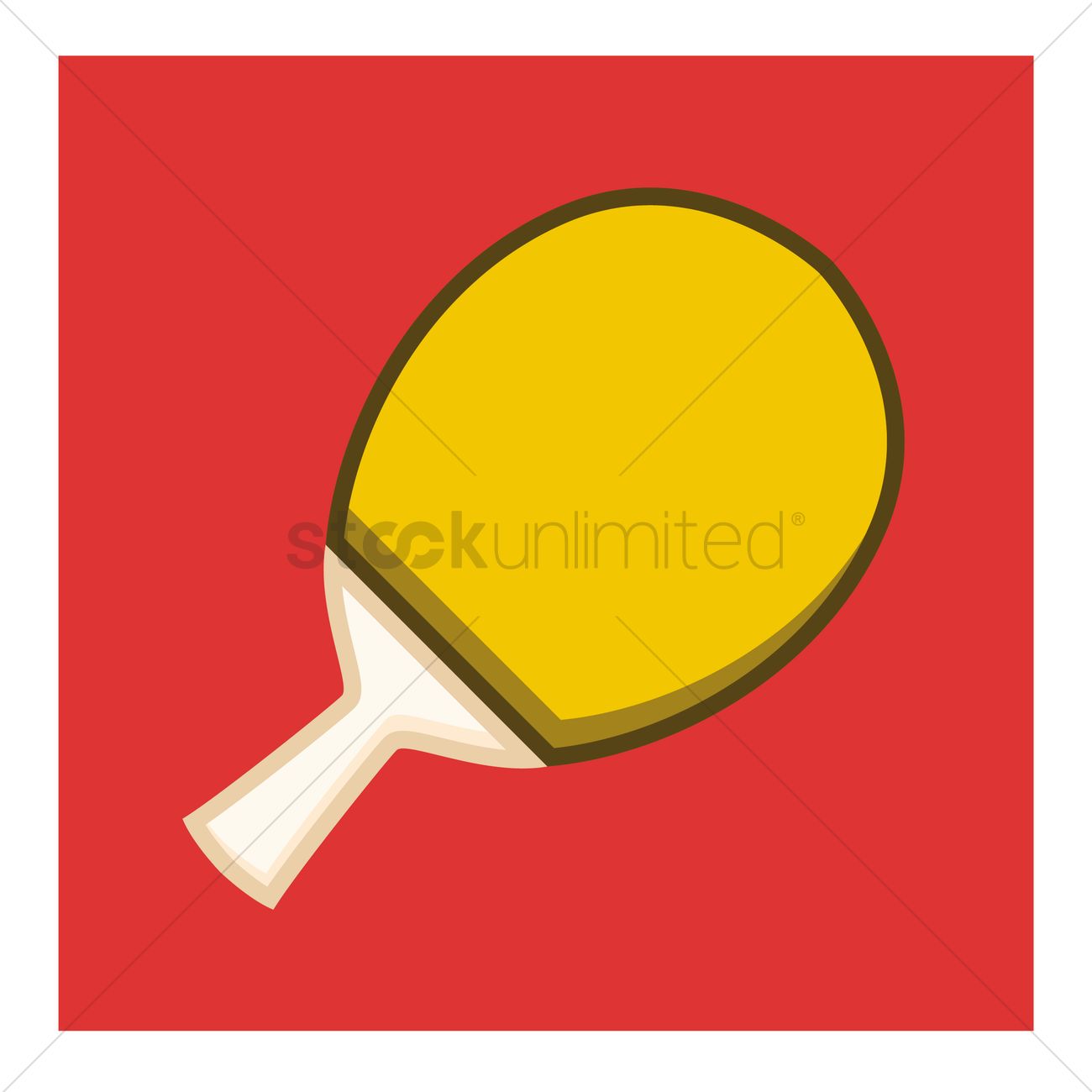 1300x1300 Ping Pong Paddle Vector Image