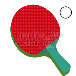 300x300 Royalty Free Table Tennis Ping Pong Paddle 398132 Vector Clip Art