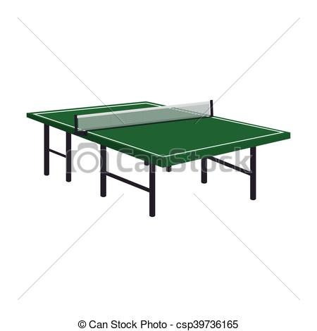 450x470 Table Tennis Ping Pong Wooden Green Vector Illustration Eps 10.