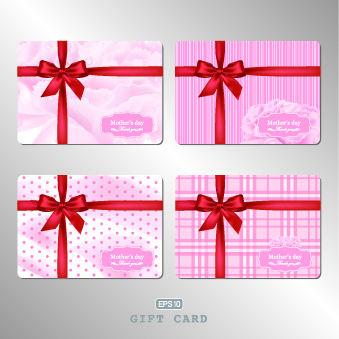 339x339 Gift Card With Pink Bow Vector Illustration Free Vector Download