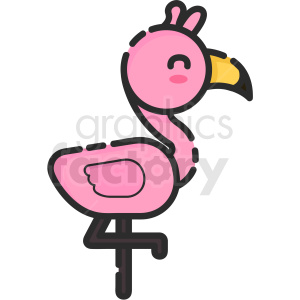 300x300 Royalty Free Pink Flamingo Vector Icon 406115 Icon