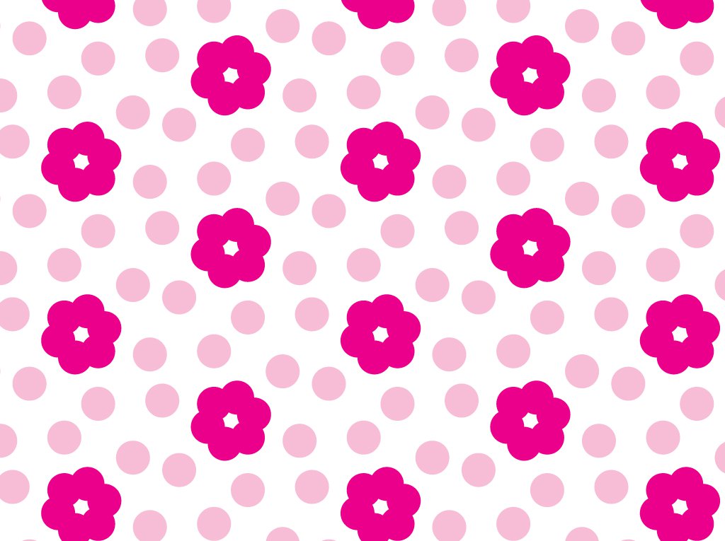 1024x765 Pink Flower Pattern Vector Art Amp Graphics