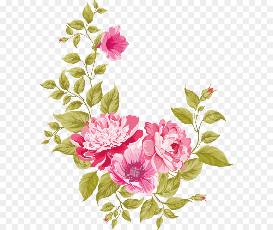 900x760 Wedding Invitation Pink Flowers Greeting Card