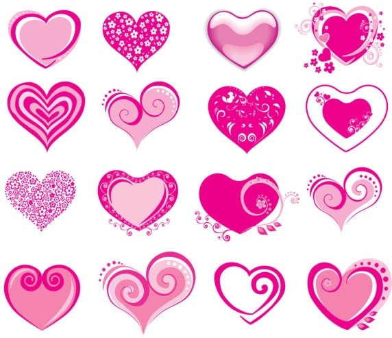 572x493 Pink Heartshaped Icon Vector Free Vector In Adobe Illustrator Ai