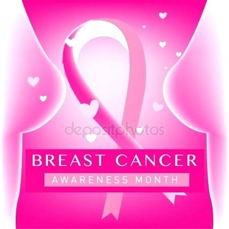 450x450 Breast Cancer Awareness Month Card Pink Ribbon Vector Illustration