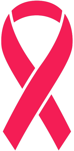 294x600 Pink Ribbon Sticker Icon2 Vector Data. Svg(Vector)public Domain