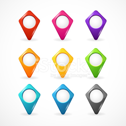 440x440 Vetor Mapa Ponteiro Pino De Stock Vector