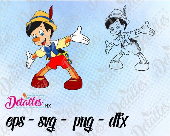 570x456 Pinocchio Disney Svg Cutting Vector Eps High Quality Design Etsy