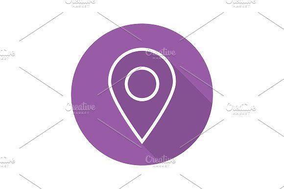 580x386 Pinpoint Icon. Vector Icons