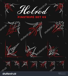 235x264 Pinstripe Graphics Corner, Border Vinyl Ready Vector Art
