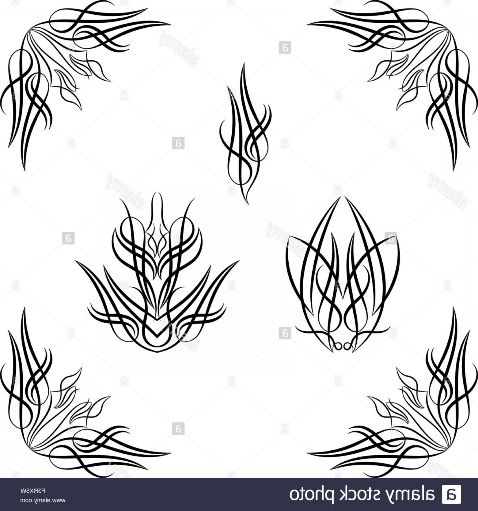 1560x1668 Stock Photo Pinstripe Graphics Corner Vinyl Ready Vector Art