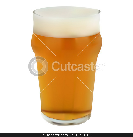450x464 Pint Glass Vector Stock Photo