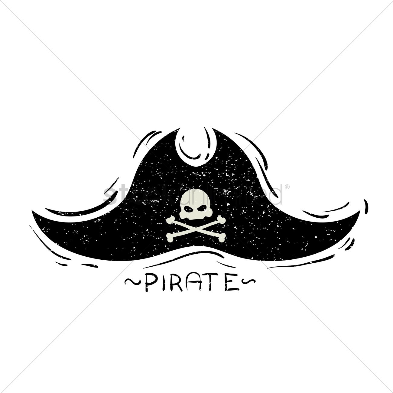 1300x1300 Pirate Hat Vector Image