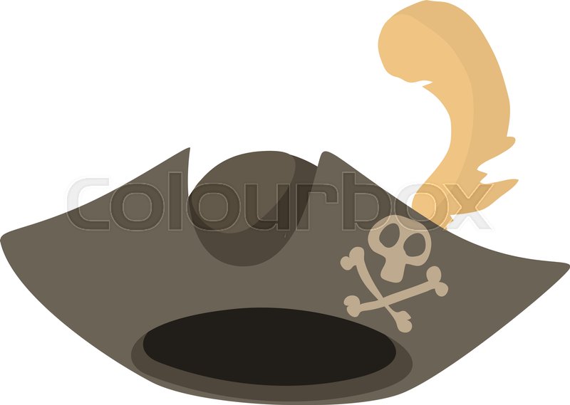 800x569 Pirate Hat Icon. Cartoon Illustration Of Pirate Hat Vector Icon