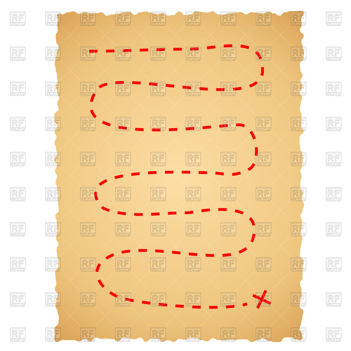 1200x1200 Old Paper Pirate Map Vector Image Vector Artwork Of Objects