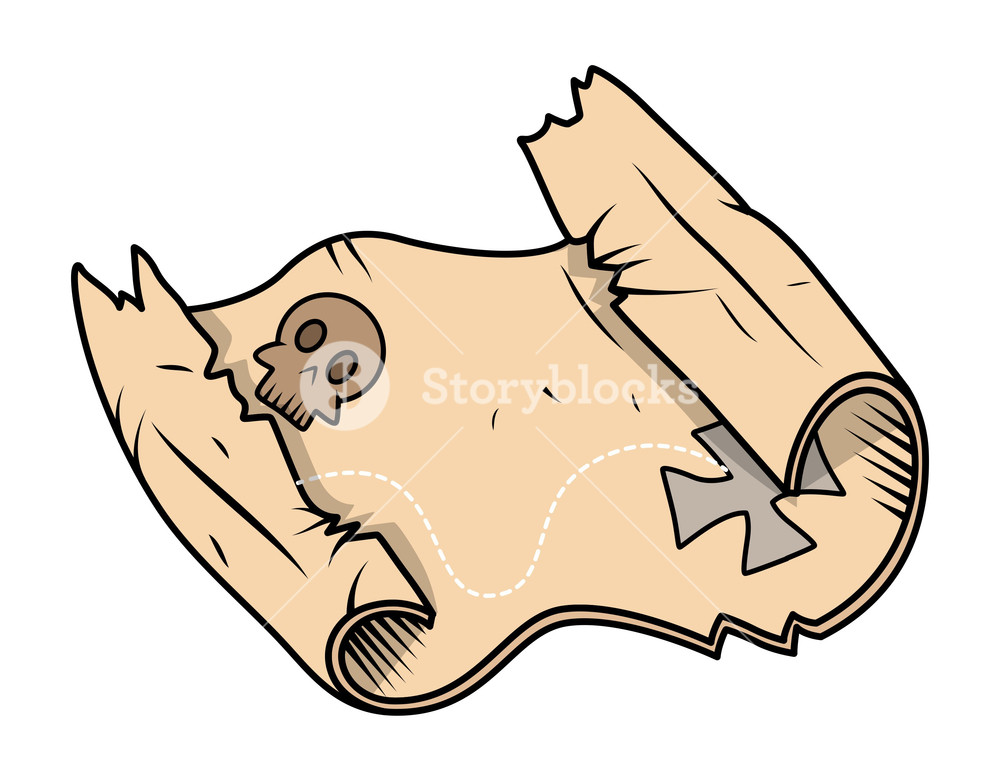 1000x781 Parchment Vintage Pirate Map