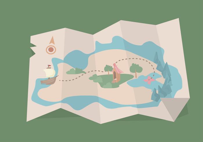 700x490 Treasure Map Vector