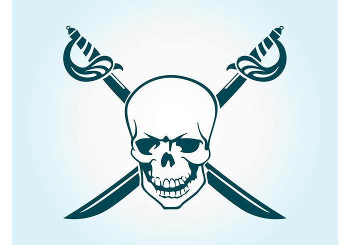 700x490 Pirate Skull Vector