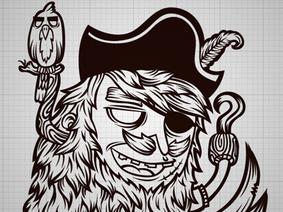 400x300 Pirate Vector By Black Booze Illustrations