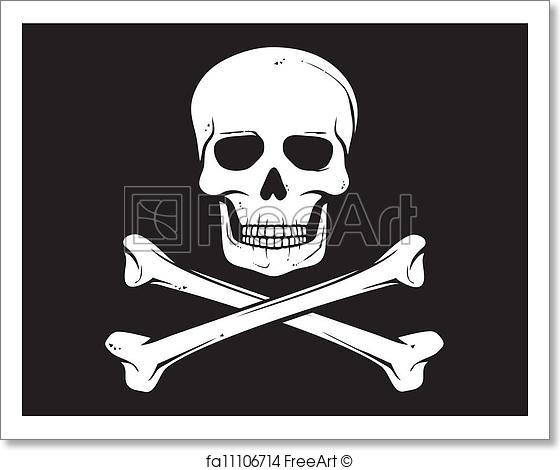 560x470 Free Art Print Of Pirate Vector Flag (Jolly Roger). Pirate Vector