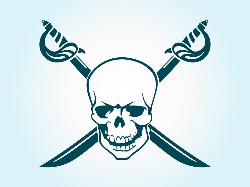 1024x769 Pirate Skull Vector Vector Art Amp Graphics