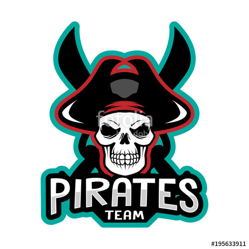 500x500 Pirates Logo Skull Vector Stock Image And Royalty Free Vector
