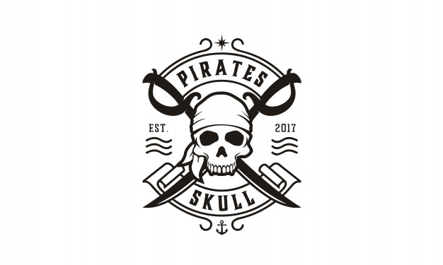 626x375 Skull Amp Crossing Swords Pirates Logo Vector Premium Download