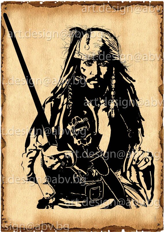 570x806 Vector Jack Sparrow Pirates Of The Caribbean By Duglygraphics