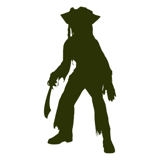 512x512 Caribbean Pirates Character Silhouette