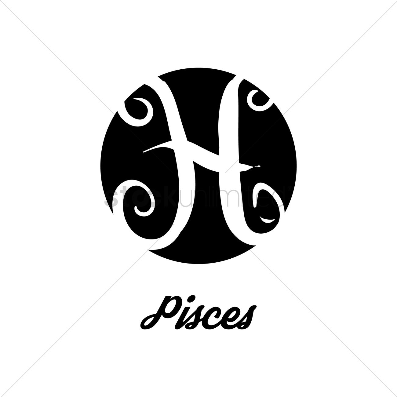 1300x1300 Pisces Vector Image