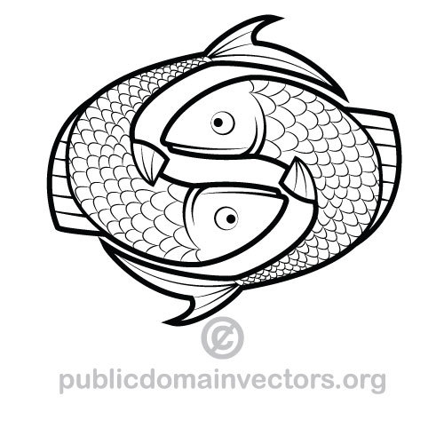 500x500 Pisces Vector Illustration Public Domain Vectors