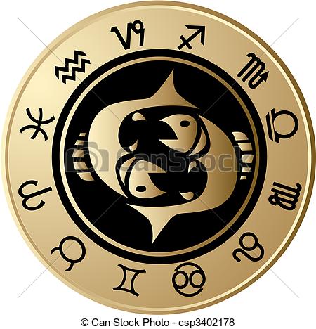 450x468 Horoscope Pisces Vector