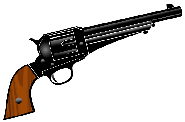 600x395 Pistol Vector Clipart 123freevectors