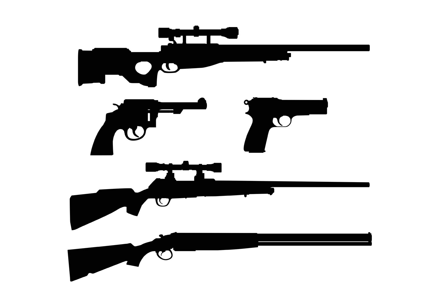 1400x980 Gun Free Vector Art