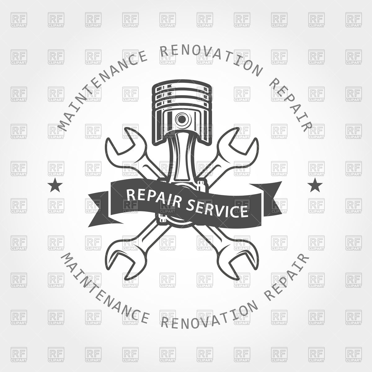 1200x1200 Engine Piston And Two Crossed Spanners