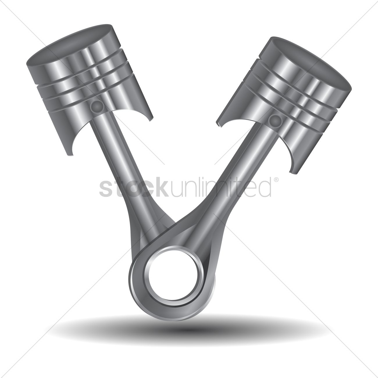 1300x1300 Free Piston Vector Image