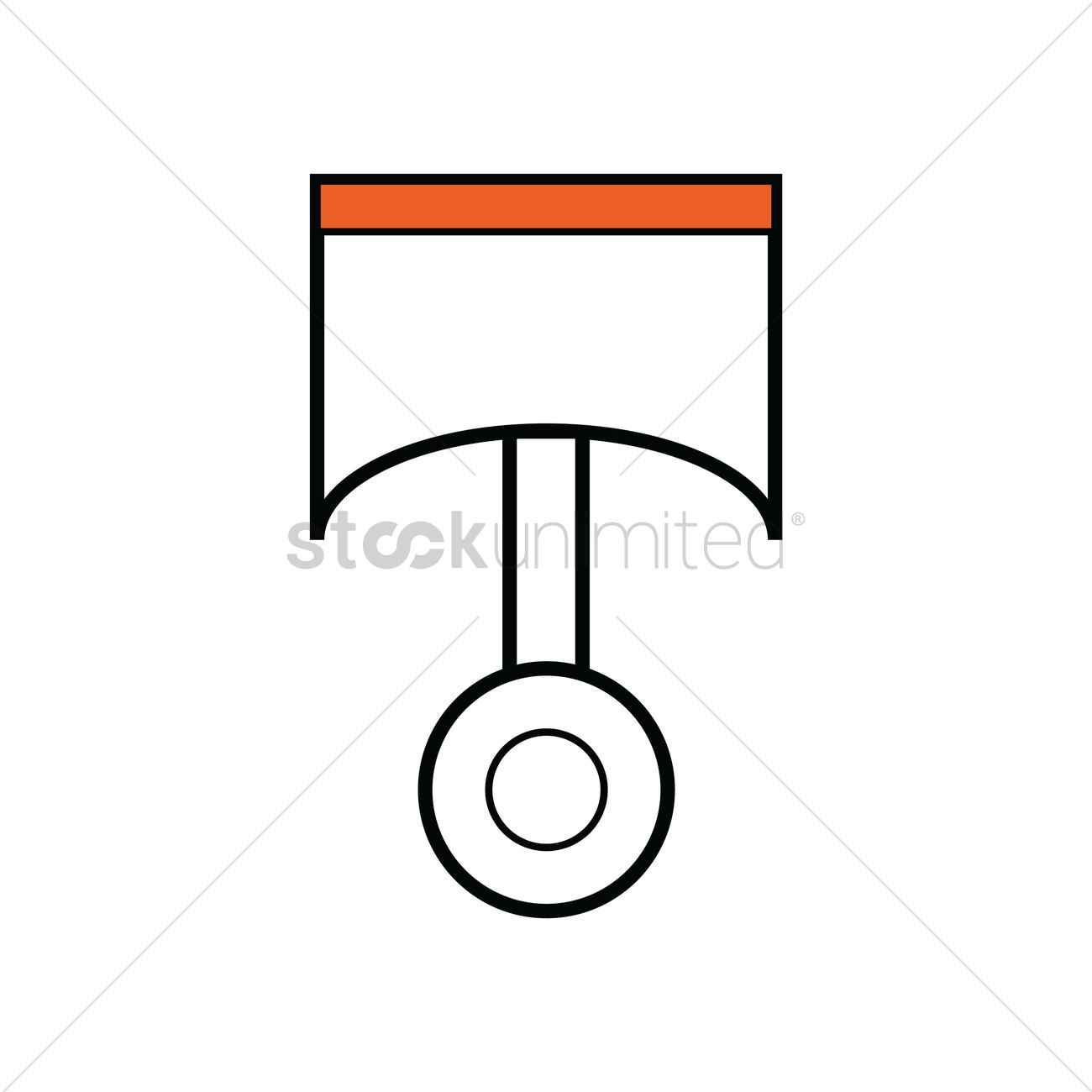 1300x1300 Free Piston Vector Image