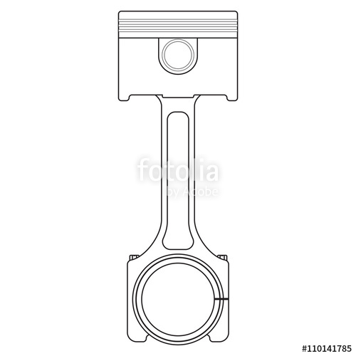 500x500 Piston. Outline Icon Stock Image And Royalty Free Vector Files On