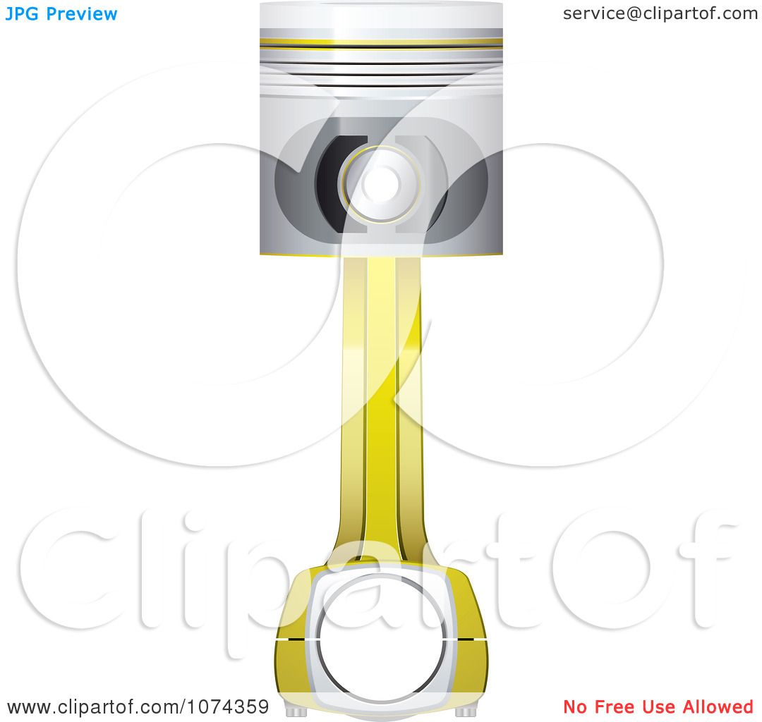 1080x1024 Clipart 3d Gold Engine Piston