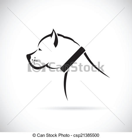 450x470 Vector Images Of Pitbull Dog On A White Background.