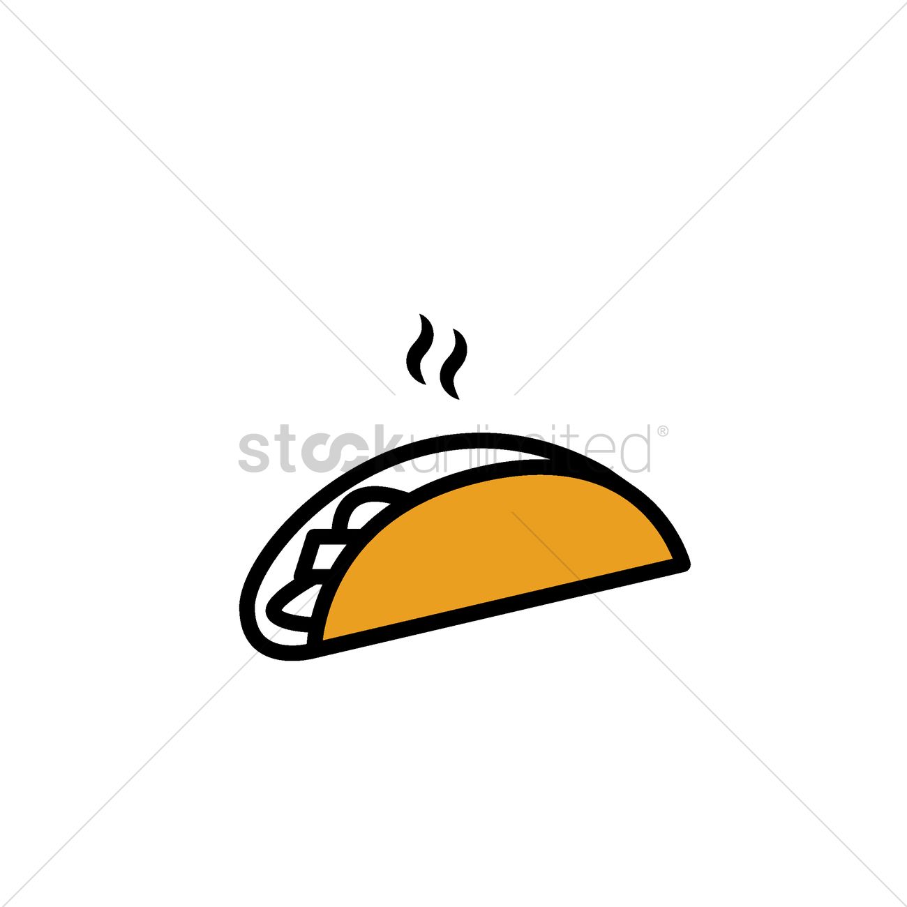 1300x1300 Hot Pita Bread Wrap Vector Image