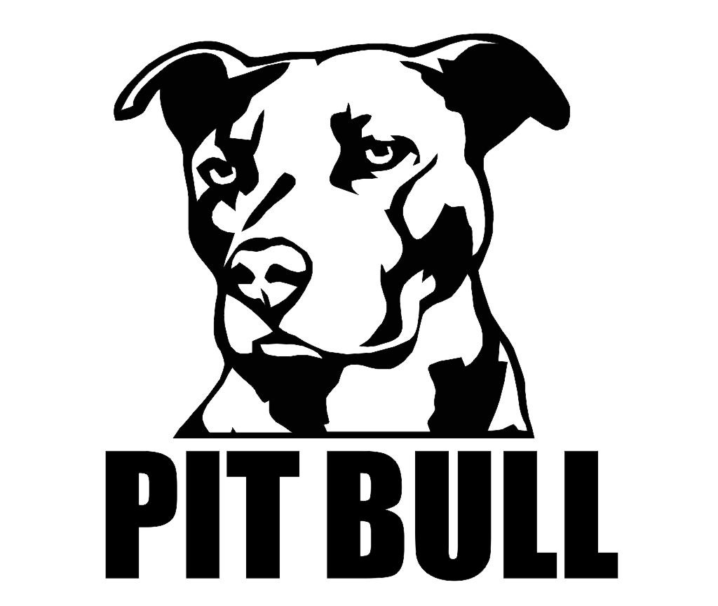 1024x864 Pit Bull Clipart Black And White