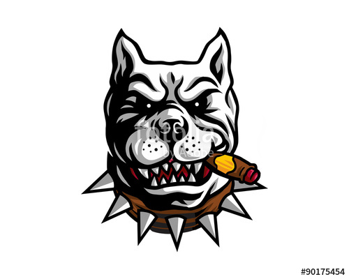 500x400 Smokers Dog Pitbull Stock Image And Royalty Free Vector Files On