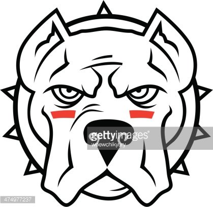 419x409 Pitbull Vector Mascot Premium Clipart