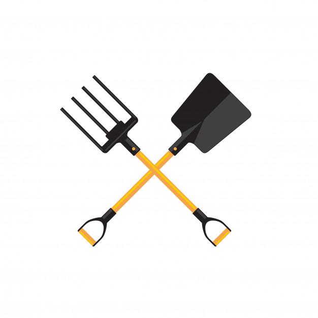 626x626 Spade And Pitchfork Vector Vector Premium Download