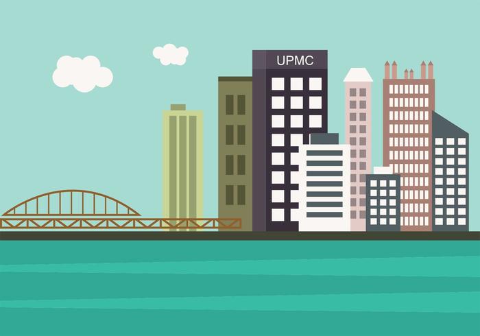 700x490 Pittsburgh Skyline In Vector